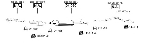 ASMET VA038080 Exhaust System